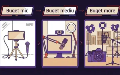 Echipament recomandat pentru video podcast — Variante concrete pe 3 bugete în RON
