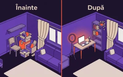 Configurarea studioului acasă pentru video podcast — Acustică, iluminat și spațiu
